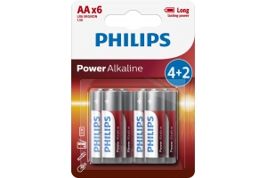 Philips Power Alkaline Batterij LR6P6BP/10