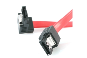 StarTech.com 45cm Latching SATA naar Haakse SATA Serial ATA Kabel - SATA Kabel met Rechte Hoek - SATA 6Gbps