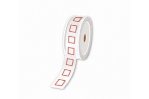 Brother LTZ12015FGHS etiket Vierkant Wit, Rood