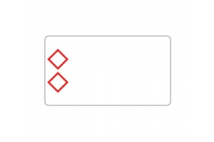 Brother LTZ12105F2PI etiket Rechthoek Wit, Rood