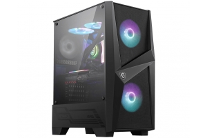 MSI MAG FORGE 100R computerbehuizing Midi Tower Zwart, Transparant