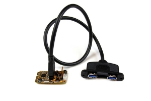 StarTech.com 2-poorts SuperSpeed mini PCI Express USB 3.0 adapterkaart met steunset en UASP-ondersteuning