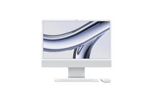 Apple iMac Apple M M3 59,7 cm (23.5") 4480 x 2520 Pixels Alles-in-één-pc 8 GB 512 GB SSD macOS Sonoma Wi-Fi 6E (802.11ax) Zilver