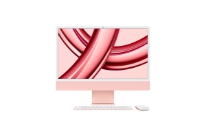Apple iMac Apple M M3 59,7 cm (23.5") 4480 x 2520 Pixels Alles-in-één-pc 8 GB 512 GB SSD macOS Sonoma Wi-Fi 6E (802.11ax) Roze