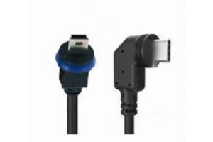 Mobotix MX-CBL-MUC-AN-MU-5 USB-kabel 5 m USB C Mini-USB A Zwart, Blauw