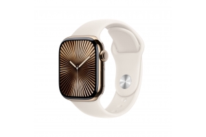 Apple Watch Series 10 OLED 42 mm Digitaal 374 x 446 Pixels Touchscreen 4G Goud Wifi GPS
