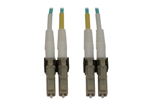 Tripp Lite N820X-02M InfiniBand en Glasvezelkabel 2 m LC OFNR Aqua-kleur, Beige