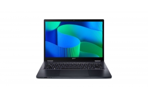 Acer TravelMate Spin 14 TMP414RN-54 Intel Core Ultra 7 155U Hybride (2-in-1) 35,6 cm (14") Touchscreen WUXGA 32 GB DDR5-SDRAM 1 TB SSD Wi-Fi 6E (802.11ax) Windows 11 Pro Nederlands Blauw