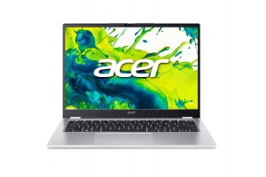 Acer Aspire Spin 14 ASP14-61N-R6UU Copilot+ PC AMD Ryzen AI 5 330 Hybride (2-in-1) 35,6 cm (14") Touchscreen WUXGA 16 GB LPDDR5-SDRAM 512 GB SSD Wi-Fi 6 (802.11ax) Windows 11 Home Zilver US International