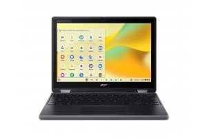 Acer Chromebook R857T-TCO-C04U Intel® N N150 31 cm (12.2") Touchscreen WUXGA 8 GB LPDDR5x-SDRAM 64 GB eMMC Wi-Fi 6E (802.11ax) ChromeOS US International Zwart