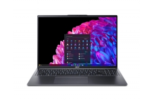 Acer Swift Go 16 SFG16-72-91VN Intel Core Ultra 9 185H Laptop 40,6 cm (16") WQXGA+ 32 GB LPDDR5x-SDRAM 1 TB SSD Wi-Fi 6E (802.11ax) Windows 11 Home Grijs