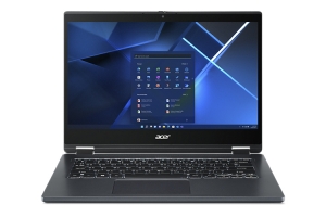 Acer TravelMate TMP414RN-52-78AR Intel® Core™ i5 i5-1240P Hybride (2-in-1) 35,6 cm (14") Touchscreen Full HD 16 GB DDR4-SDRAM 512 GB SSD Wi-Fi 6 (802.11ax) Windows 10 Pro Blauw