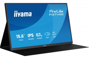 iiyama ProLite P1671HSC-B1 computer monitor 39,6 cm (15.6") 1920 x 1080 Pixels Full HD LED Zwart