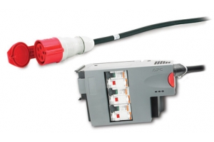 APC Stroomverdelingsmodule 3-polig 5-draads RCD 32A 30mA IEC309 860CM