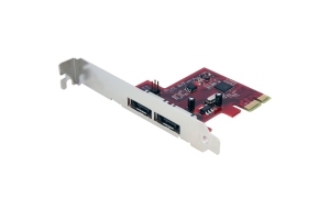 StarTech.com 2-poort SATA 6 Gbit/s PCI Express eSATA Controllerkaart