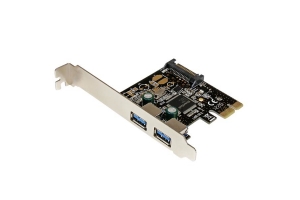 StarTech.com 2 poort USB 3.0 PCI Express controller kaart met SATA voeding