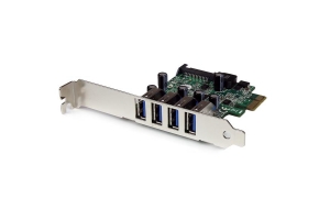StarTech.com 4-poorts PCI Express PCIe SuperSpeed USB 3.0 controllerkaartadapter met UASP SATA-voeding