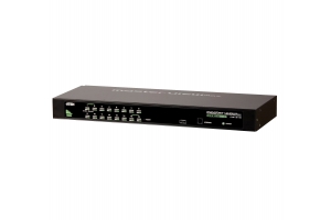 HPE ATEN CS1304 G2 0x1x4 Analog KVM-switch Rack-montage Zwart