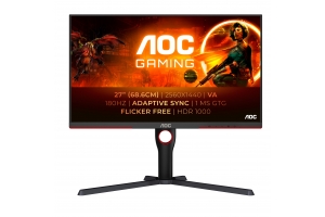 AOC G3 Q27G3XMN/BK computer monitor 68,6 cm (27") 2560 x 1440 Pixels 2K Ultra HD LED Zwart, Rood