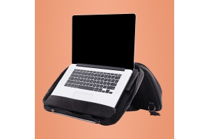R-Go Tools Laptoptas R-Go Viva, full-grain leer, ergonomisch met geïntegreerde laptopstandaard, sociaal product, voor 15,6 inch, zwart