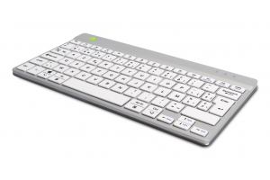 R-Go Tools Ergonomisch toetsenbord R-Go Compact Break, compact toetsenbord met pauzesoftware, AZERTY (BE), Bluetooth, wit
