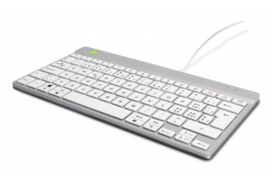 R-Go Tools Ergonomisch toetsenbord R-Go Compact Break, compact toetsenbord met pauzesoftware, QWERTZ (CH), bedraad, wit
