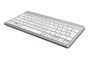 R-Go Tools Ergonomisch toetsenbord R-Go Compact Break, compact toetsenbord met pauzesoftware, QWERTZ (DE), Bluetooth, wit