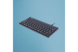 R-Go Tools Ergonomisch toetsenbord R-Go Compact Break, compact toetsenbord met pauzesoftware, QWERTY (US), bedraad, zwart