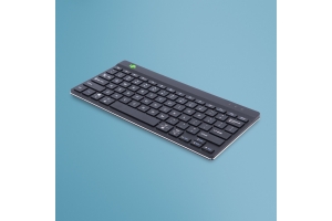 R-Go Tools Ergonomisch toetsenbord R-Go Compact Break, compact toetsenbord met pauzesoftware, QWERTY (US), Bluetooth, zwart