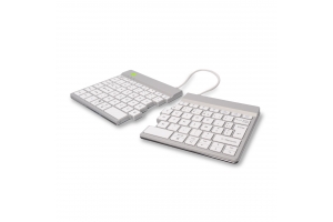 R-Go Tools Ergonomisch toetsenbord R-Go Split Break met pauzesoftware, ergonomisch gesplitst toetsenbord, AZERTY (FR), Bluetooth, wit