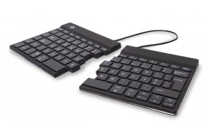 R-Go Tools Ergonomisch toetsenbord R-Go Split Break met pauzesoftware, gesplitst toetsenbord, QWERTY (PT), Bluetooth, zwart
