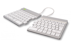 R-Go Tools Ergonomisch toetsenbord R-Go Split Break met pauzesoftware, gesplitst toetsenbord, QWERTY (UK), Bluetooth, wit