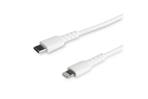 StarTech.com Premium USB-C naar Lightning Kabel 1m Wit - USB Type C naar Lightning Charge & Sync Oplaadkabel - Verstevigd met Aramide Vezels - Apple MFi Gecertificeerd - iPad Air iPhone 12