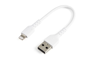 StarTech.com Premium USB-C naar Lightning Kabel 15cm Wit - USB Type C naar Lightning Charge & Sync Oplaadkabel - Verstevigd met Aramide Vezels - Apple MFi Gecertificeerd - iPad Air iPhone 12