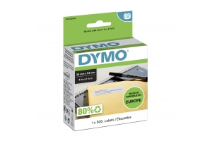 DYMO originele LabelWriter adreslabels voor retouren | 25 mm x 54 mm | 500 zelfklevende etiketten| Geschikt voor de LabelWriter labelprinters | Gemaakt in Europa