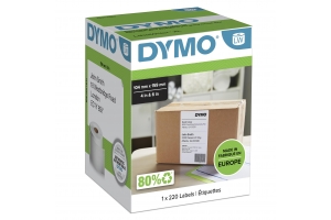 DYMO originele LabelWriter verzendetiketten, extra groot | 104 mm x 159 mm | 220 zelfklevende labels | Geschikt voor de 4XL/5XL LabelWriter labelprinters | Gemaakt in Europa
