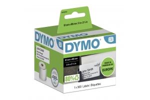 DYMO originele LabelWriter Afspraak-/naambadgekaartjes (niet-zelfklevend) | 51 mm x 89 mm | 300 etiketten | Geschikt voor de LabelWriter labelprinters | Gemaakt in Europa