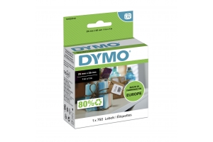 DYMO originele kleine LabelWriter multifunctionele labels | 25 mm x 25 mm | 750 zelfklevende etiketten | voor de LabelWriter labelprinters