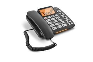 Gigaset DL 580 Analoge telefoon Nummerherkenning Zwart