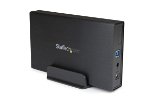 StarTech.com Externe USB 3.0 naar 3,5" SATA III SSD/HDD Behuizing met UASP - Zwart/Aluminium - USB naar 3.5" SATA Harde Schijf Behuizing