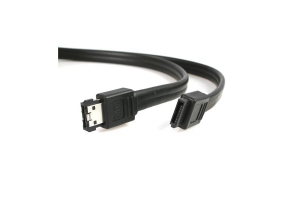 StarTech.com 6 Ft Shielded External eSATA to SATA Cable M/M SATA-kabel Zwart