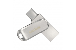 SanDisk Ultra Dual Drive Luxe USB flash drive 128 GB USB Type-A / USB Type-C 3.2 Gen 1 (3.1 Gen 1) Roestvrijstaal