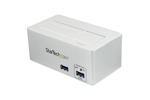 StarTech.com USB 3.0 SATA harde schijf docking station SSD / HDD met geïntegreerde USB-hub voor snel opladen en UASP voor SATA 6 Gbps wit