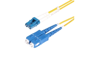 StarTech.com 1m LC naar SC (UPC) OS2 Single Mode Duplex Glasvezel Kabel, 9/125µm, Laser Optimized, 100G, Flexibel Buigen, Low Insertion Loss, LSZH Fiber Patchkabel