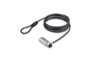 StarTech.com Nano Compatibel Laptop Kabelslot, 1,5m Slim Lock Laptop Beveiligingskabel, Anti-Diefstal Slot voor Laptop/Notebook Computer, Snijbestendige Kabel, 4-Cijferslot