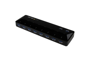 StarTech.com 10-Poorts USB 3.0 Hub met oplaad en sync poort - 5Gbps - 2 x 1.5A poorten
