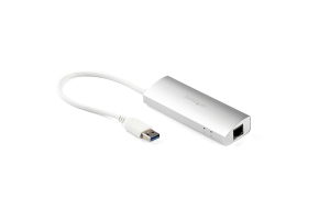 StarTech.com 3-Port USB Hub met Ethernet, USB-A Ports, Gigabit Ethernet/GbE, USB 5Gbps, Robuust Ontwerp, Bus-Powered, Compacte USB 3.0 Laptop Hub
