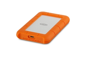 LaCie Rugged USB-C externe harde schijf 4 TB Oranje, Zilver