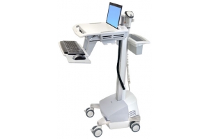 Ergotron SV42-6101-C multimediawagen & -steun Aluminium, Grijs, Wit Multimediawagentje