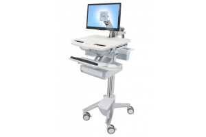 Ergotron StyleView Aluminium, Grijs, Wit Vlakke paneel Multimediawagentje